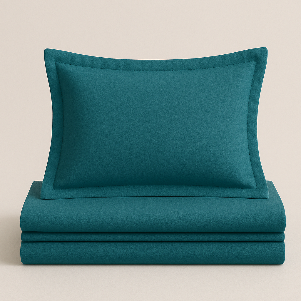 Teal bedding set | 100% Cotton Sheets | Deep Pocket | 4-Piece Set
