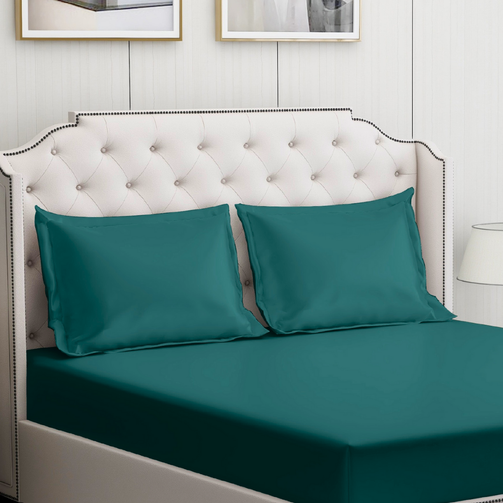 Teal bedding set | 100% Cotton Sheets | Deep Pocket | 4-Piece Set