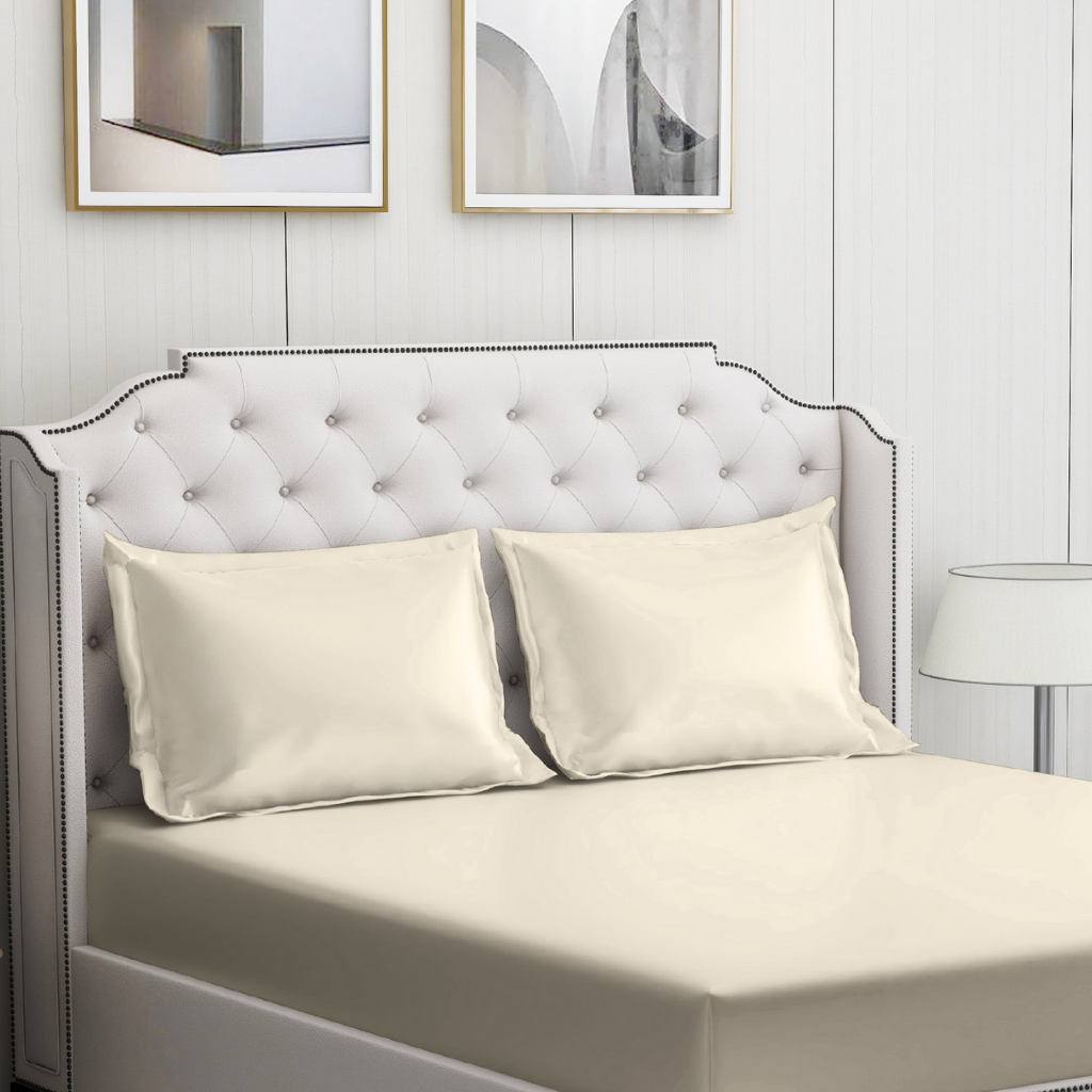 Off White bedding set | 100% Cotton Sheets | Deep Pocket | 4-Piece Set