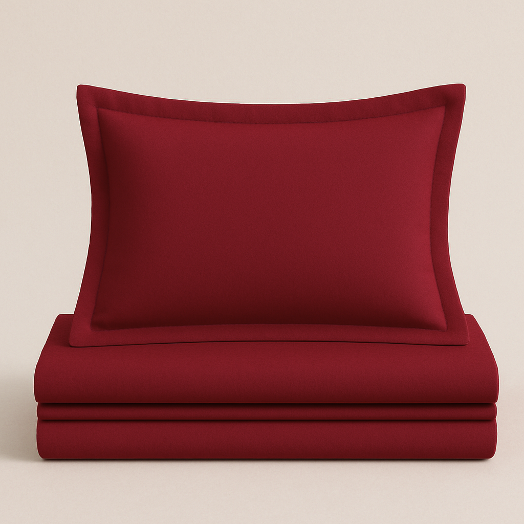 Red Berry bedding set | 100% Cotton Sheets | Deep Pocket | 4-Piece Set