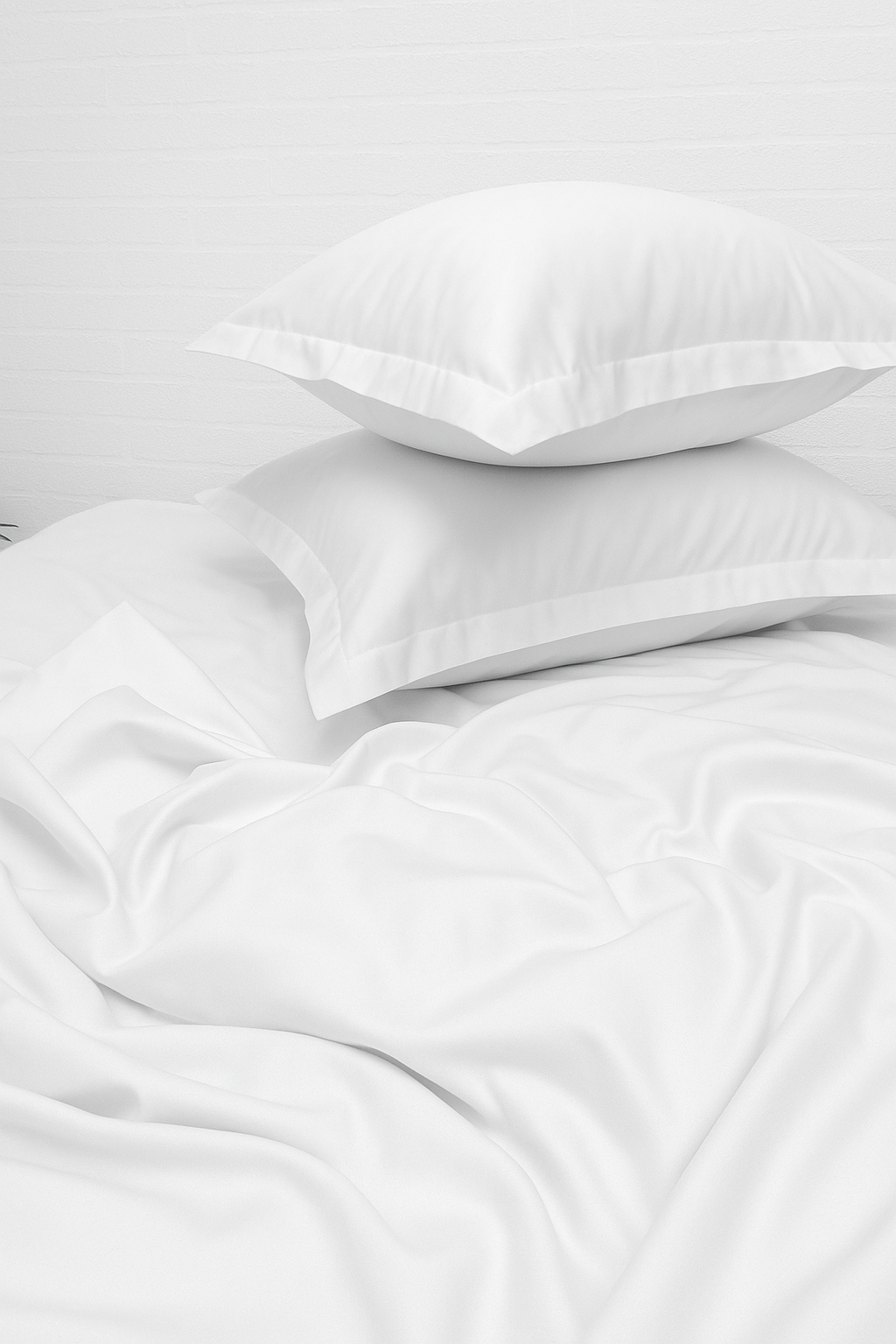 White bedding set | 100% Cotton Sheets | Deep Pocket | 4-Piece Set
