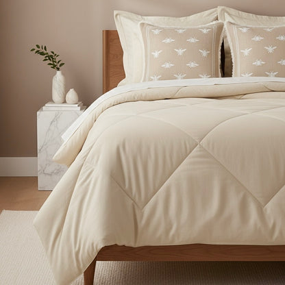 Honey Bee motif cushion cover 16” x 16” | Set of 2