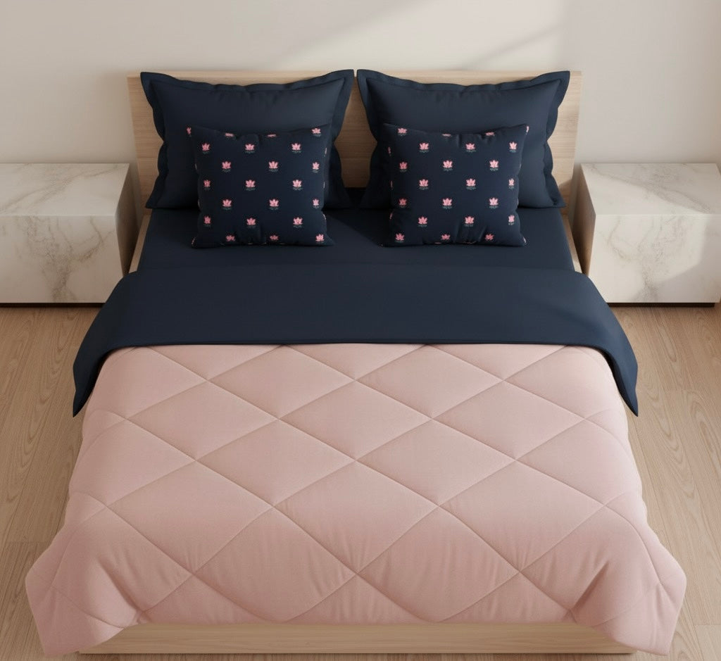 Lotus motif cushion cover 16” x 16” | Set of 2