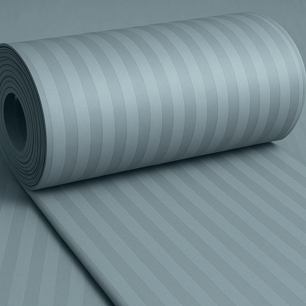 Light blue striped 600 TC Bedding Set | 100% Cotton Sheets | Deep Pocket | 4-Piece Set