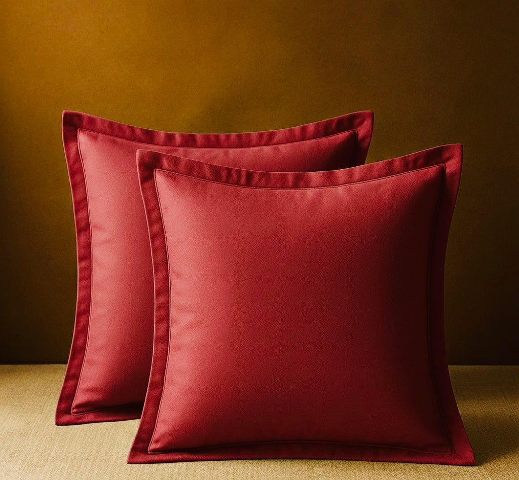 Christmas Special Red Comforter & Sage Green Striped Bedsheet Set (400 TC + 600 TC)