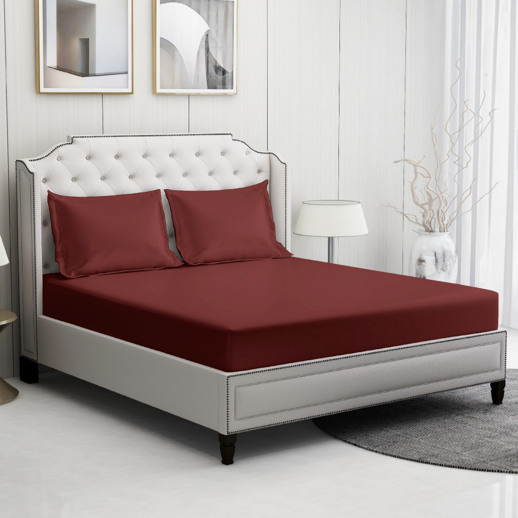 Red Berry bedding set | 100% Cotton Sheets | Deep Pocket | 4-Piece Set