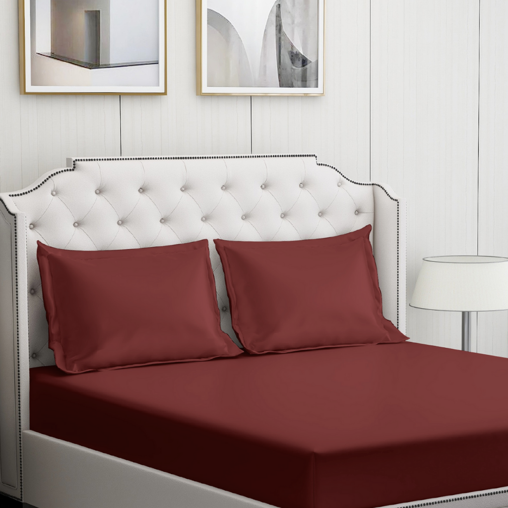 Red Berry bedding set | 100% Cotton Sheets | Deep Pocket | 4-Piece Set