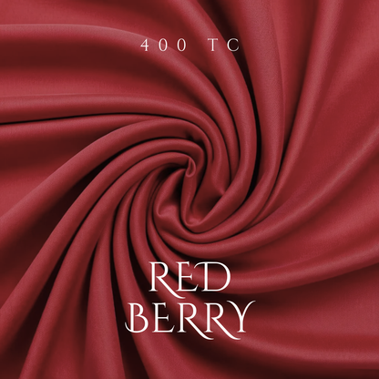 Red Berry bedding set | 100% Cotton Sheets | Deep Pocket | 4-Piece Set