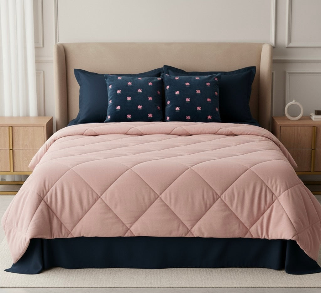 Lotus motif cushion cover 16” x 16” | Set of 2