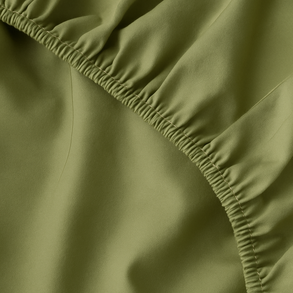 Olive bedding set | 100% Cotton Sheets | Deep Pocket | 4-Piece Set