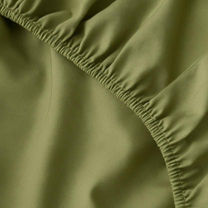 Olive bedding set | 100% Cotton Sheets | Deep Pocket | 4-Piece Set