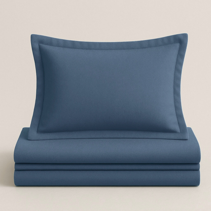 Provence blue bedding set | 100% Cotton Sheets | Deep Pocket | 4-Piece Set
