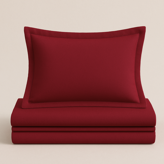 Red Berry bedding set | 100% Cotton Sheets | Deep Pocket | 4-Piece Set