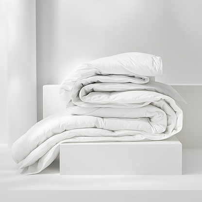 Luxury King Size White Duvet inert | 94" x 102" | Crisp Hotel Bedding