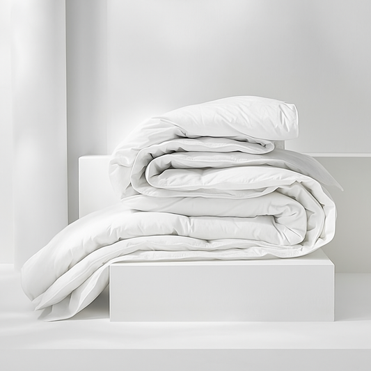 Luxury King Size White Duvet inert | 94" x 102" | Crisp Hotel Bedding