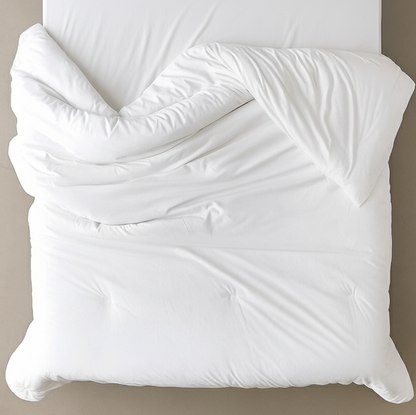 Luxury King Size White Duvet inert | 94" x 102" | Crisp Hotel Bedding
