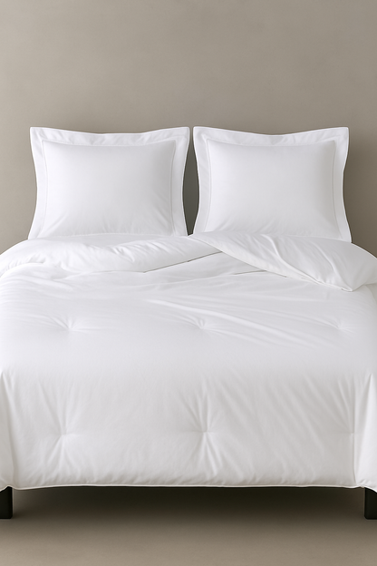 Luxury King Size White Duvet inert | 94" x 102" | Crisp Hotel Bedding
